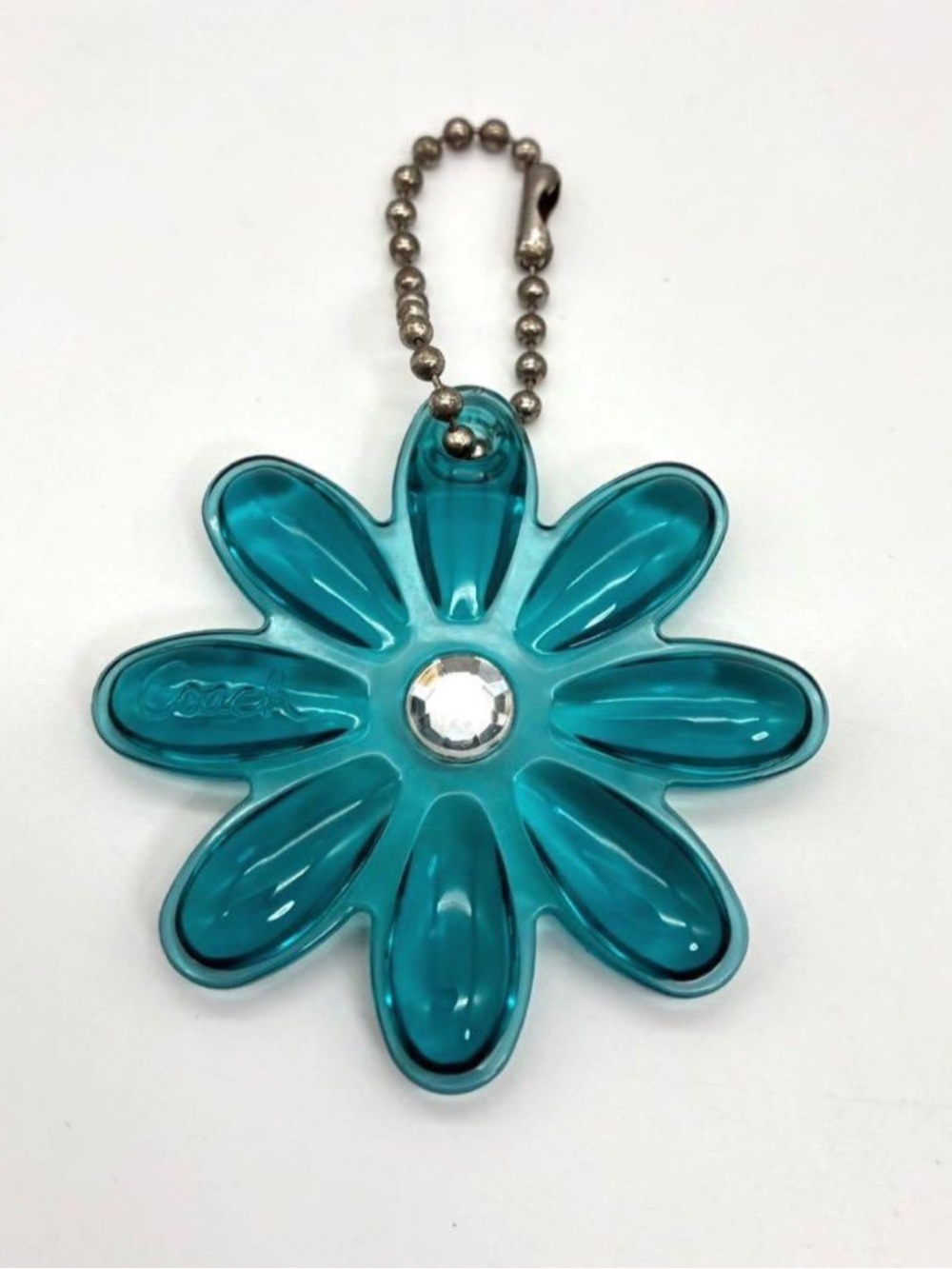 Coach Y2K Poppy Daisy Flower Bag Charm EUC